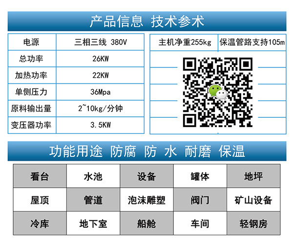JNJX-H5600聚脲噴涂機技術參數